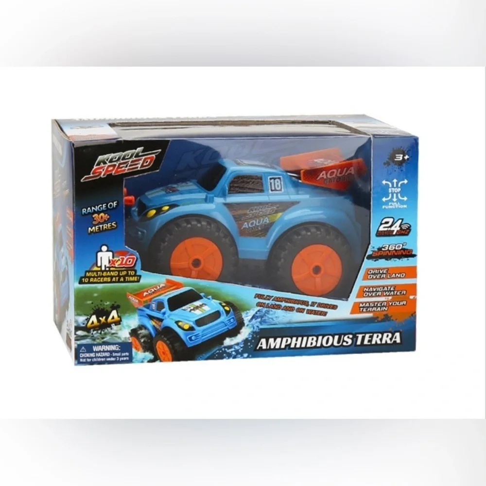 NEW Amphibious Remote Control Car Monster Truck Toy OPEN BOX